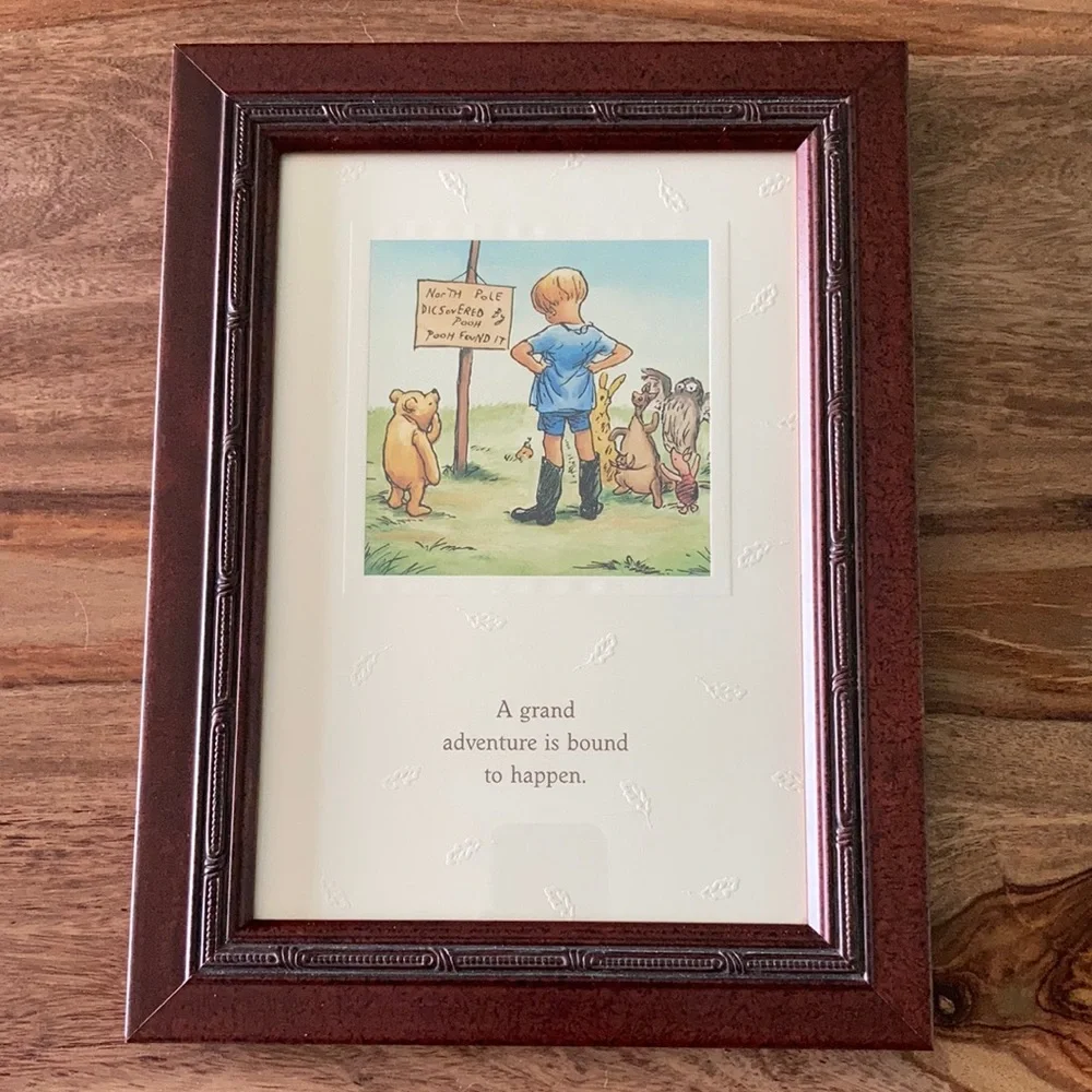Winnie the Pooh Classic PROFESSIONAL FRAMED A Grand Adventure is bound to happen